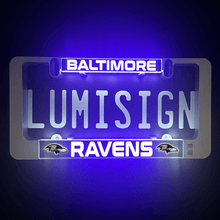 Load image into Gallery viewer, Baltimore Ravens LumiSign Illuminated
