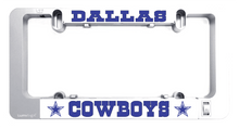 Load image into Gallery viewer, Dallas Cowboys LumiSign License Plate Frame Day Picture
