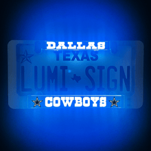 Load image into Gallery viewer, Dallas Cowboys LumiSign llluminated
