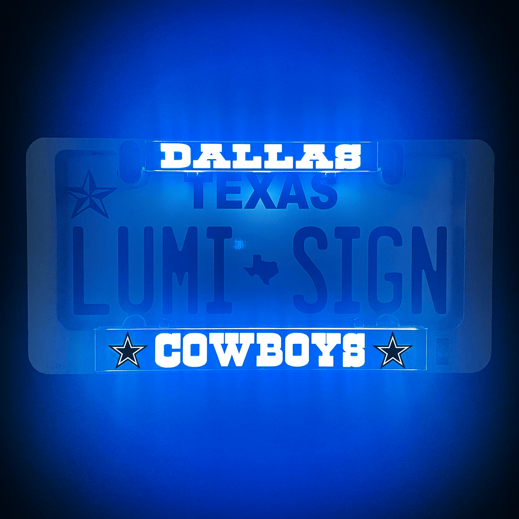 Dallas Cowboys LumiSign llluminated