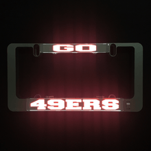 Load image into Gallery viewer, Go-49ers-Lumisign-license-plate-frame-main-picture-Swatch
