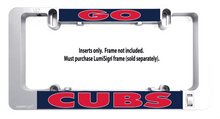 Load image into Gallery viewer, Go-Cubs-LumiSign-License-Plate-Main-Day
