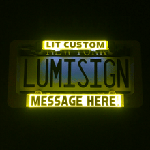 Load image into Gallery viewer, LumiSign-Custom-Yellow-Amazon-Mercedes-Plate
