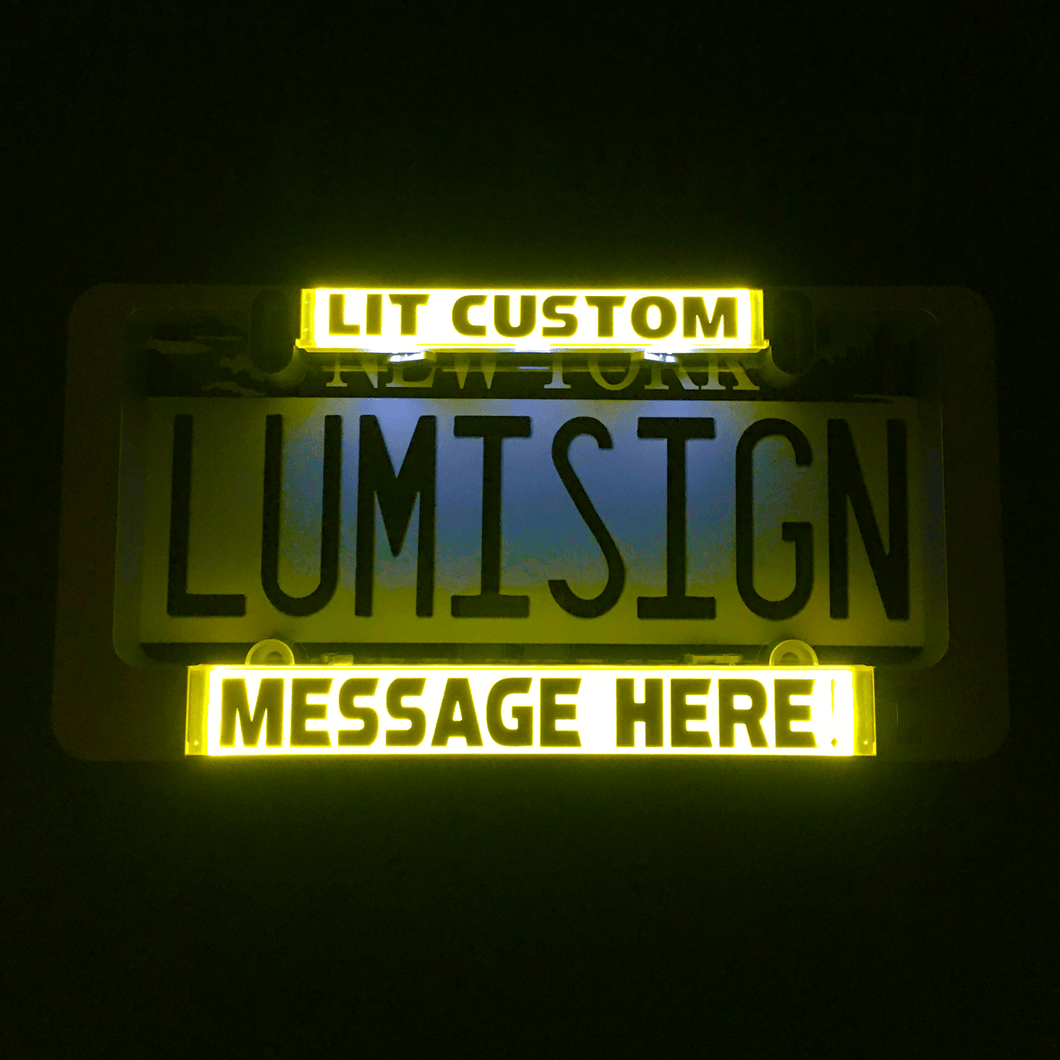 LumiSign-Custom-Yellow-Amazon-Mercedes-Plate