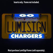 Load image into Gallery viewer, LumiSign-Go-Chargers-Main-Black-Picture
