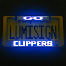 Load image into Gallery viewer, LumiSign-Go-Clippers-Main-Night-Picture
