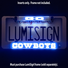 Load image into Gallery viewer, GO COWBOYS Inserts for LumiSign (Frame Not Included)
