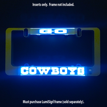 Load image into Gallery viewer, GO COWBOYS Inserts for LumiSign (Frame Not Included)
