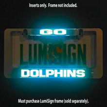 Load image into Gallery viewer, LumiSign-Go-Dolphins-Main-Night-Picture
