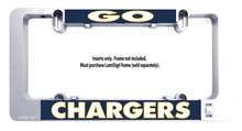 Load image into Gallery viewer, LumiSign-license-plate-frame-Go-Chargers-Day
